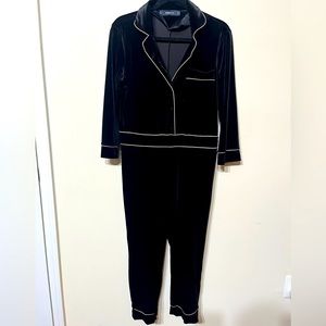 Zara velvet one piece suit